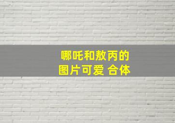 哪吒和敖丙的图片可爱 合体